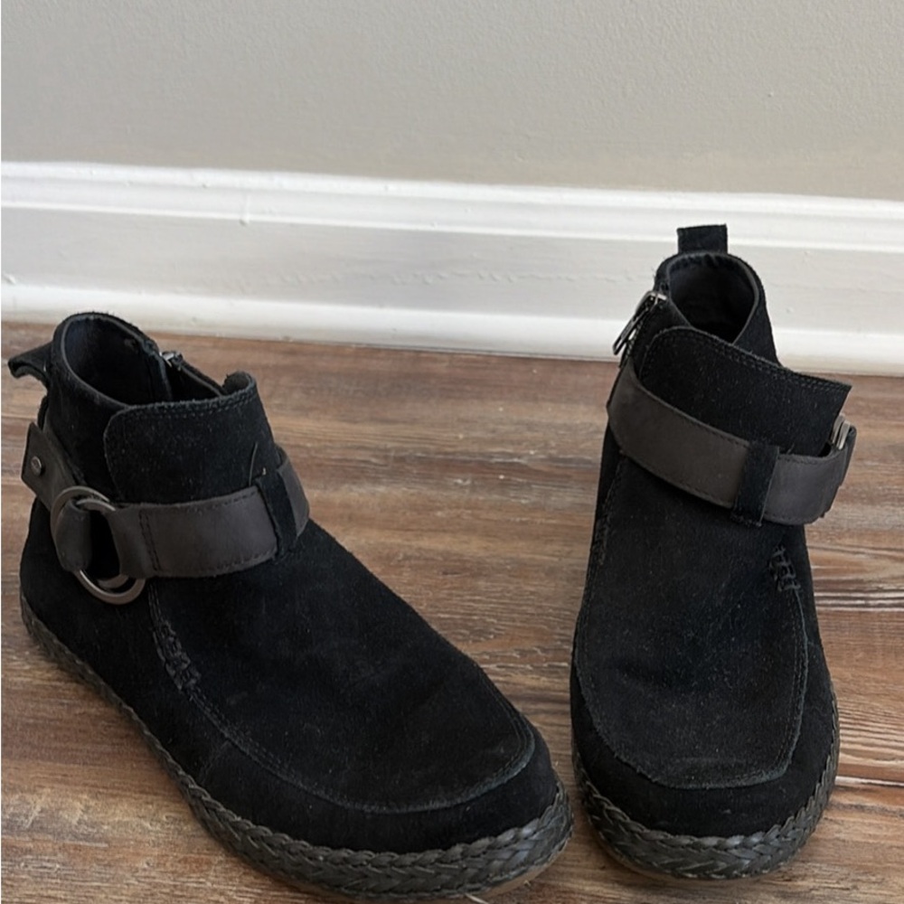 UGG Women's Black Suede Ankle Boots